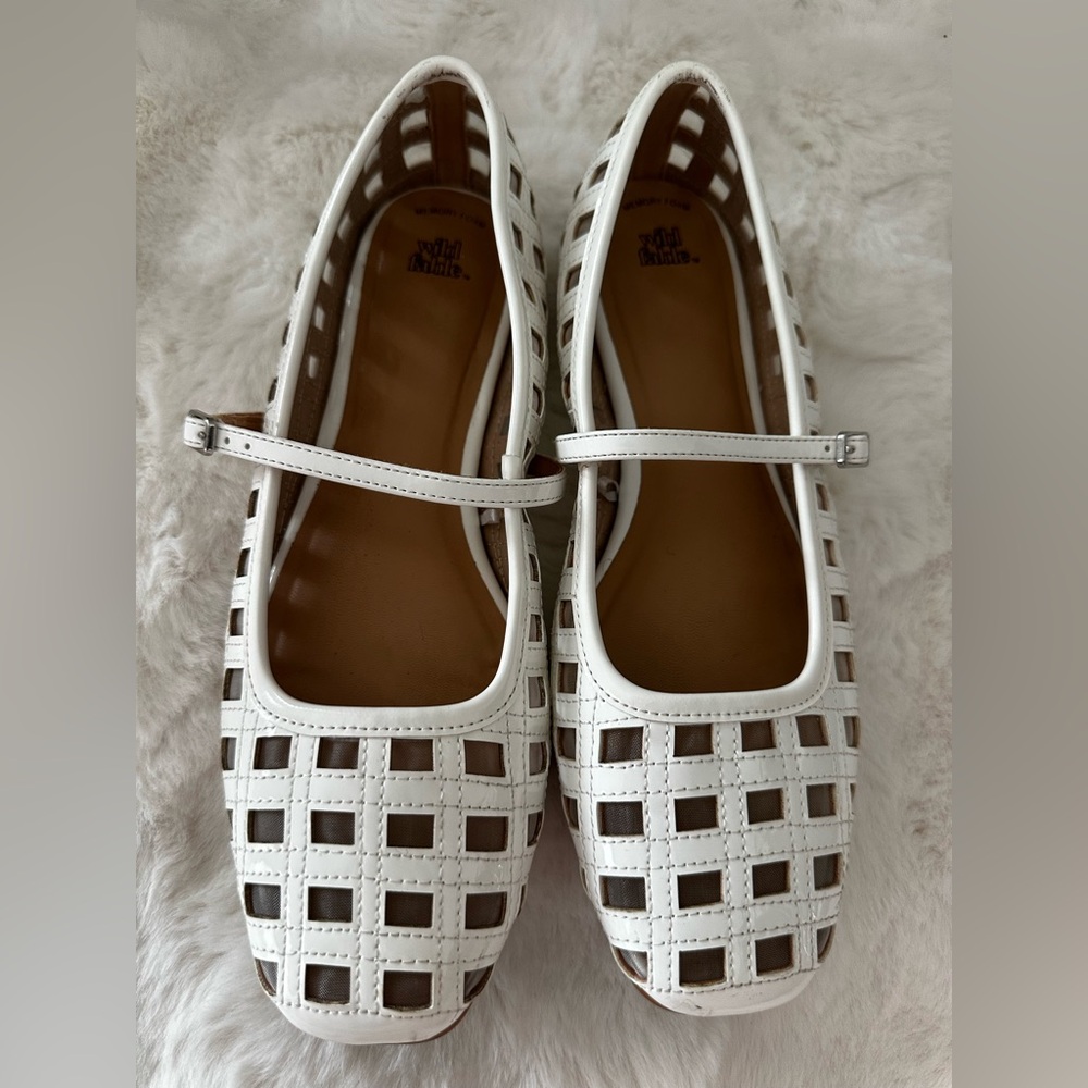 wild fable White Cutout Mary Jane Flats
